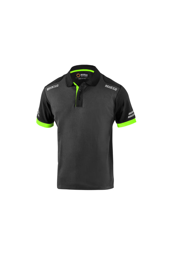 SPARCO POLO TW TALLA XXXL GRIS/AMARILLO FLUO