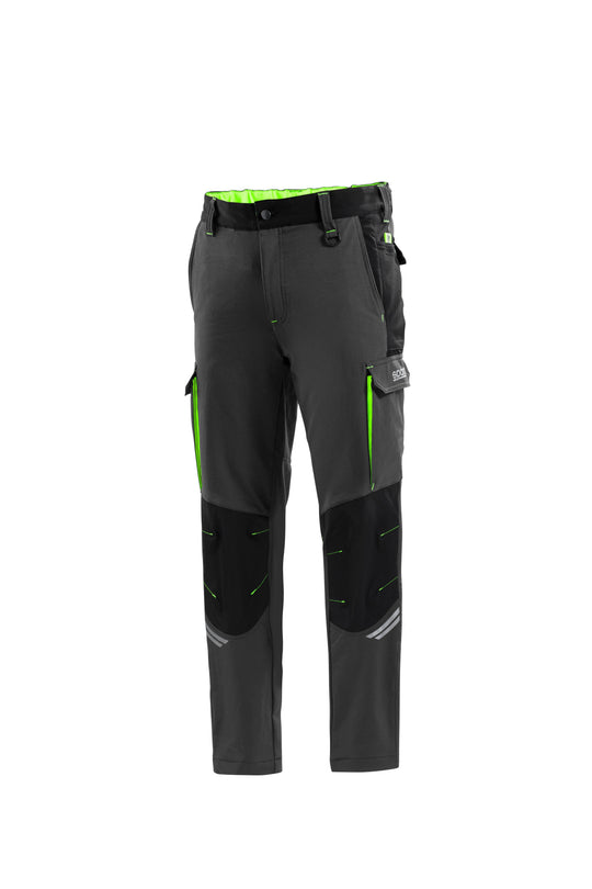 SPARCO PANTALON SPARCO TECH TW TALLA XXXL GRIS/AMARILLO