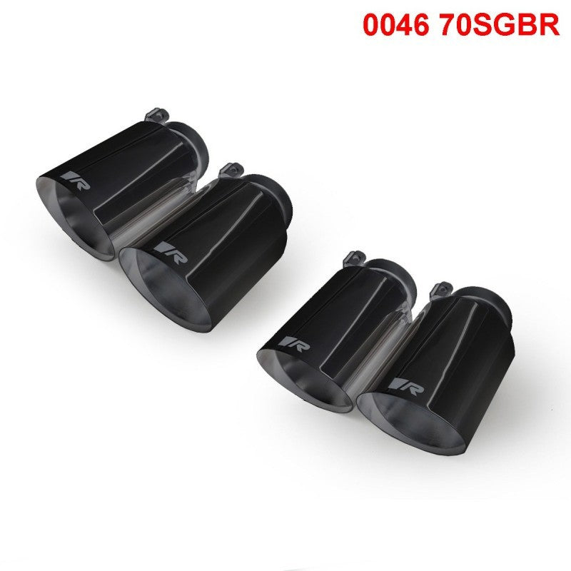 Set De 4 Colas REMUS De 102Mm Corte Recto Y Angulado Cromo Negro REMUS | VRM Motorsports