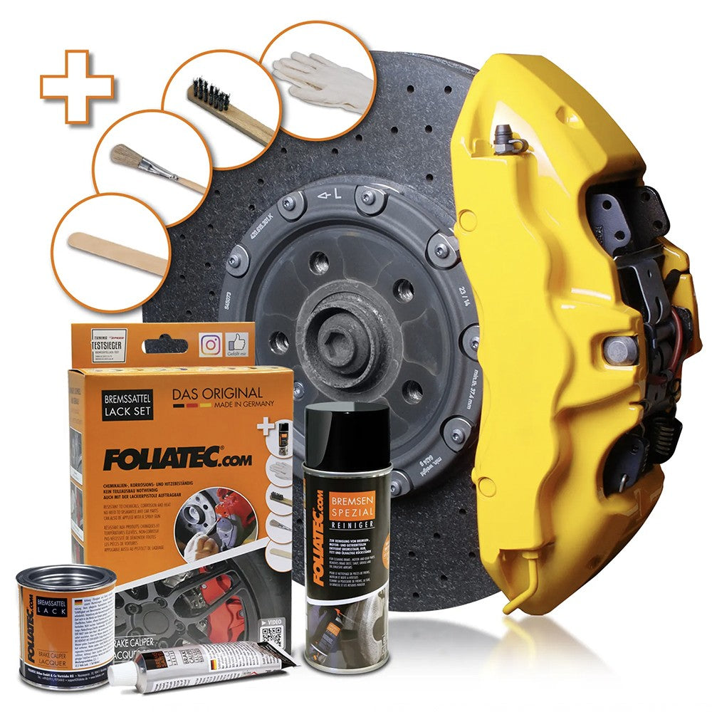 Foliatec Kit Pintura Para Pinzas De Freno Speed Amarillo 3 Componentes - Foliatec original VRM Motorsports