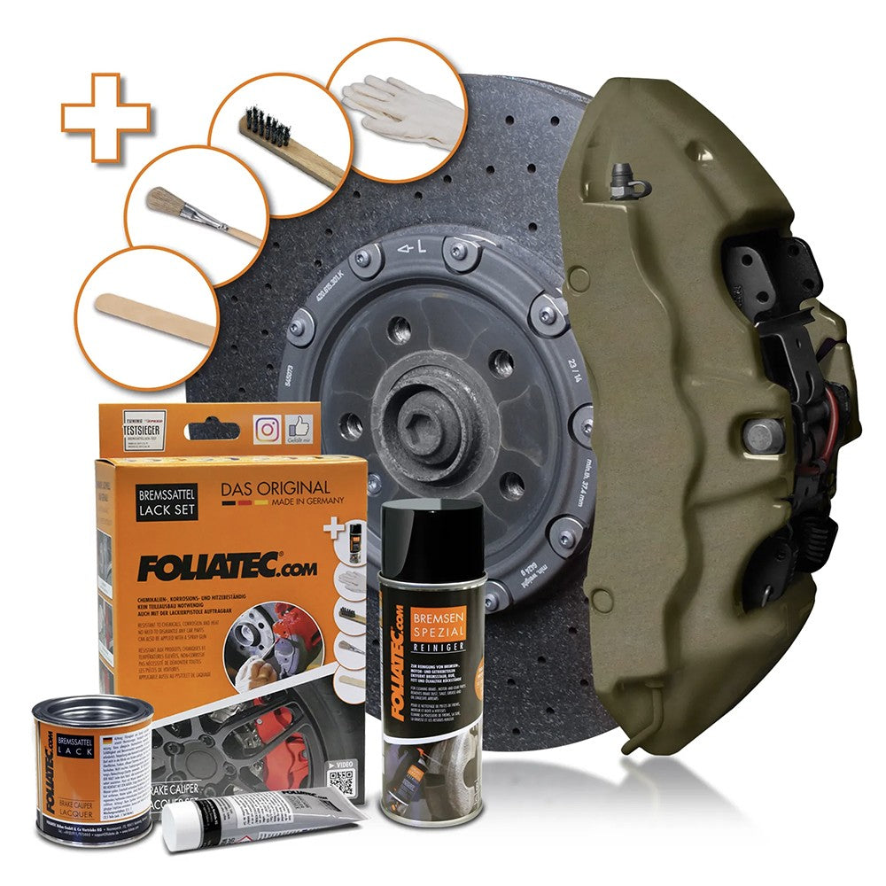 Foliatec Kit Pintura Para Pinzas De Freno Combat Verde Mate 3 Componentes - Foliatec original VRM Motorsports