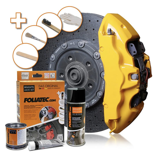 Foliatec Pintura Para Pinzass De Freno Amarillo Performance 4 Componentes - Foliatec original VRM Motorsports
