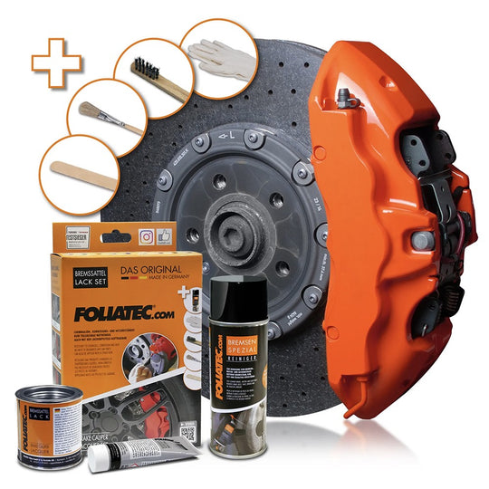 Foliatec Kit Pintura Para Pinzas De Freno Flame Naranja 3 Componentes - Foliatec original VRM Motorsports