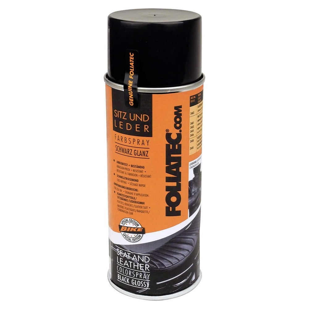 Foliatec Spray Color Negro Brillante Para Piel 1 x 400 ml - Foliatec original VRM Motorsports