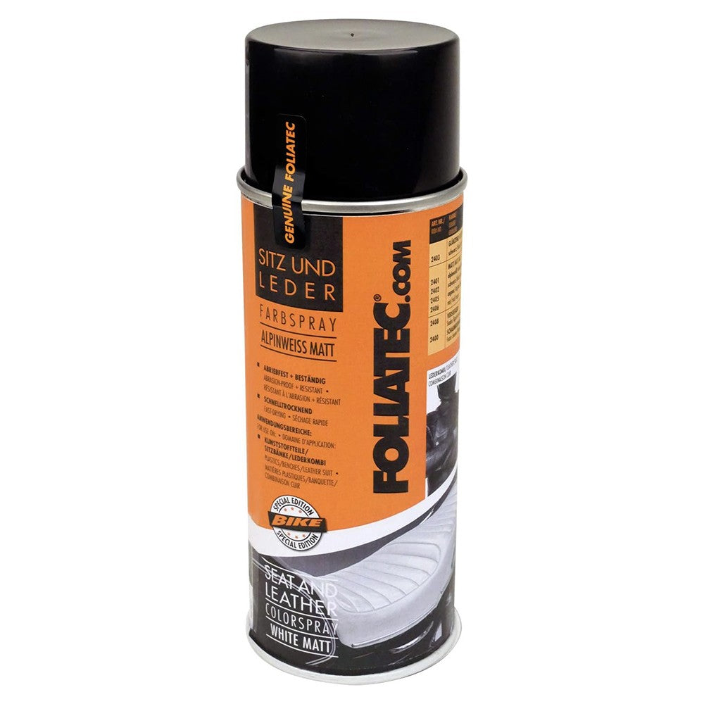 Foliatec Spray Color Blanco Mate Para Piel 1 x 400 ml - Foliatec original VRM Motorsports