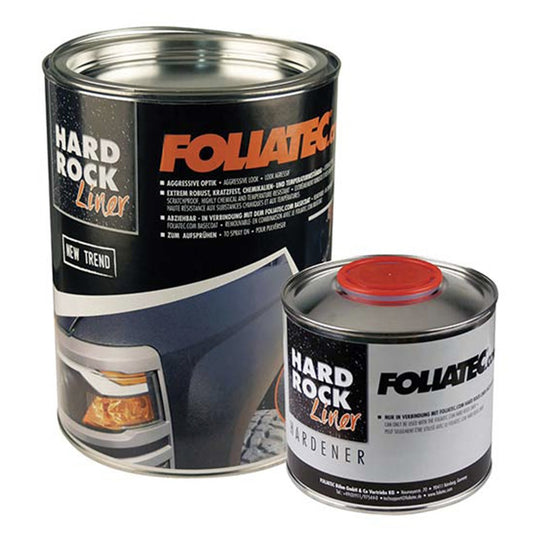 Foliatec Hard Rock Liner Set Negra Pintura 2 5 L Endurecedor 0 5 L - Foliatec original VRM Motorsports