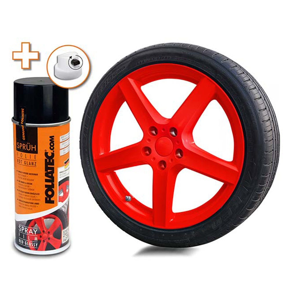 Foliatec Goma Líquida Rojo Brillante 1 x 400 ml - Foliatec original VRM Motorsports