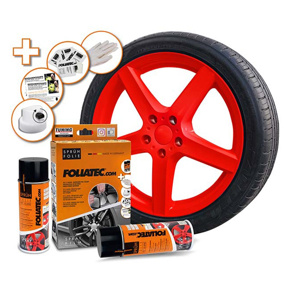 Foliatec Kit De Goma Líquida Rojo Brillante 2 x 400 ml - Foliatec original VRM Motorsports