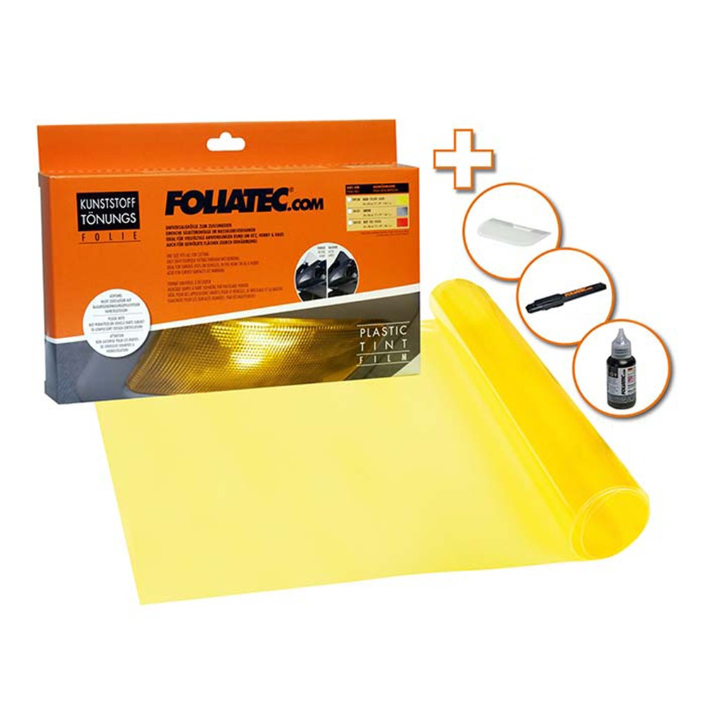 Foliatec Film De Plástico Tintado Amarillo 1 Pieza 30 x 100 Cm - Foliatec original VRM Motorsports