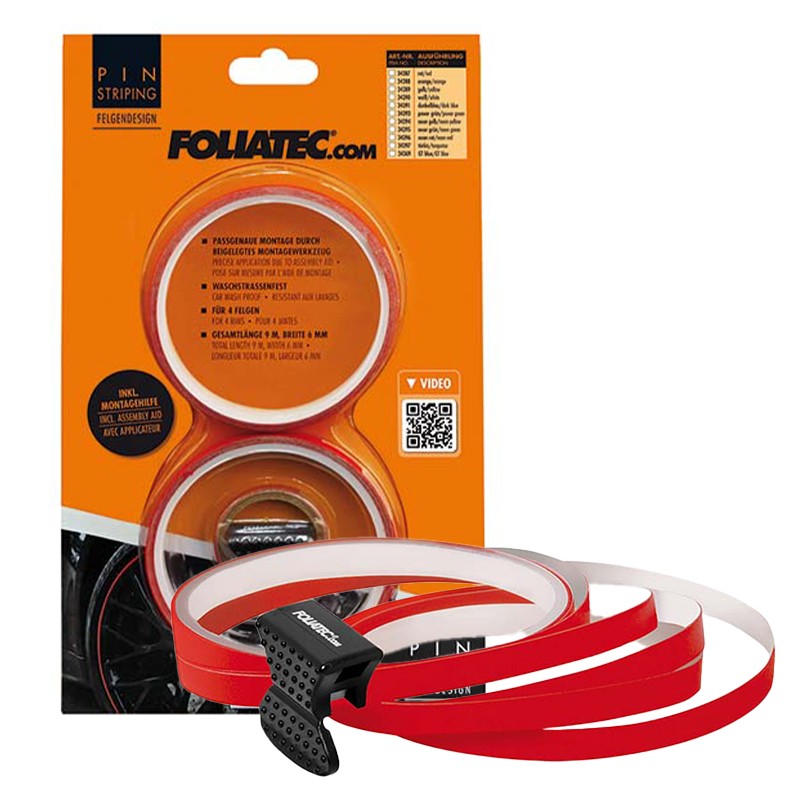 Foliatec Pinstriping Para Llanta Rojo 8,6 M x 6 mm - Foliatec original VRM Motorsports