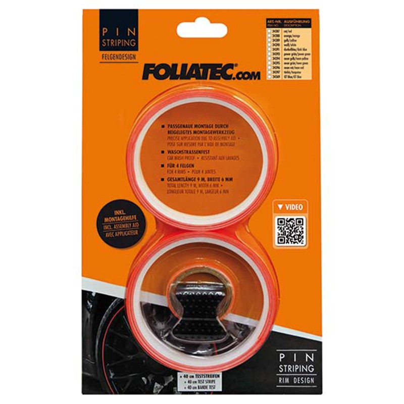 Foliatec Pinstriping Para Llanta Ayuda De Montaje Incluída Neón Rojo 8,6 M (4 x 2,15 M) 6 mm - Imagen 3 Foliatec VRM Motorsports