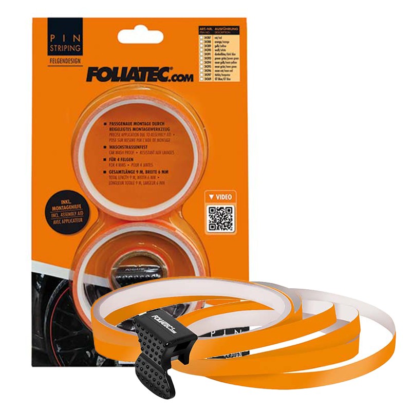 Foliatec Pinstriping Para Llanta Naranja 8,6 M x 6 mm - Foliatec original VRM Motorsports