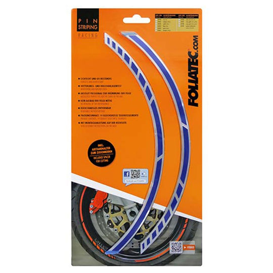Foliatec Pinstriping Racing Azul 14 Bandas De 7 mm x 41 Cm Incluido Espaciador - Foliatec original VRM Motorsports