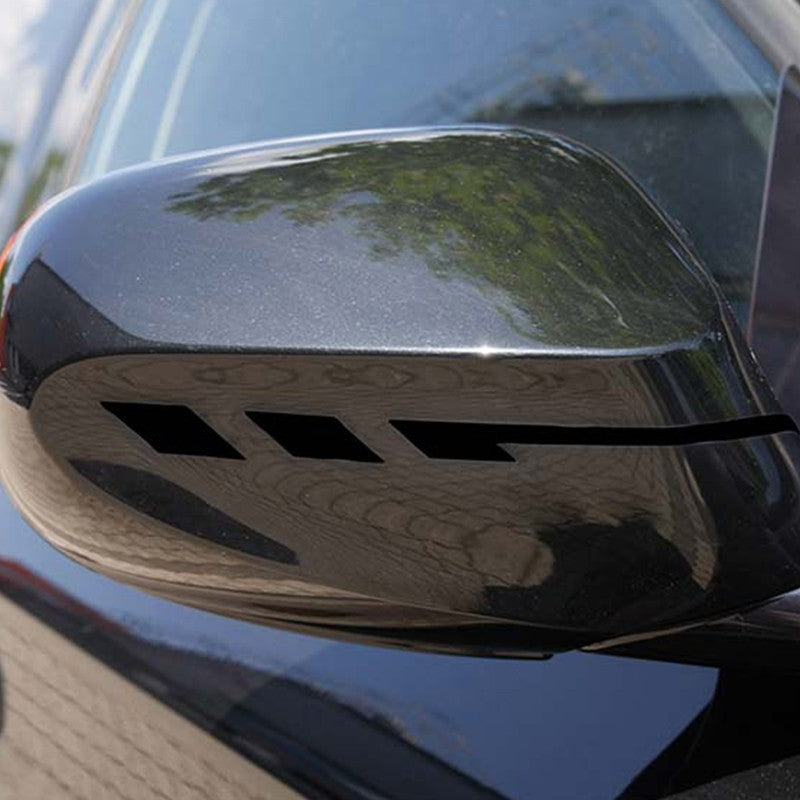 Foliatec Pegatinas Para Espejos Retrovisores Laterales Con Bandas De Pin Negro - Imagen 4 Foliatec VRM Motorsports