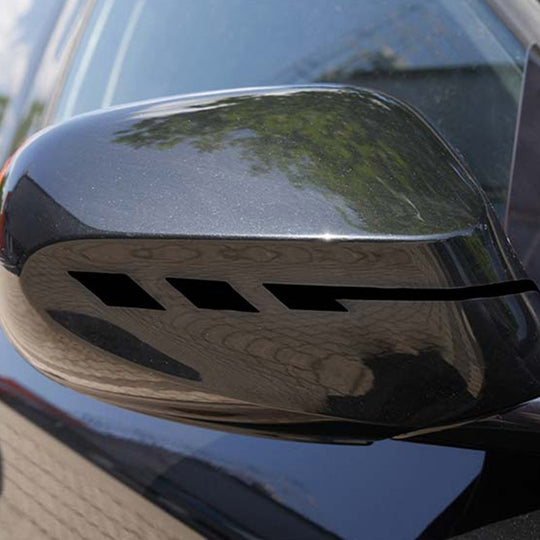 Foliatec Pegatinas Para Espejos Retrovisores Laterales Con Bandas De Pin Negro - Imagen 4 Foliatec VRM Motorsports