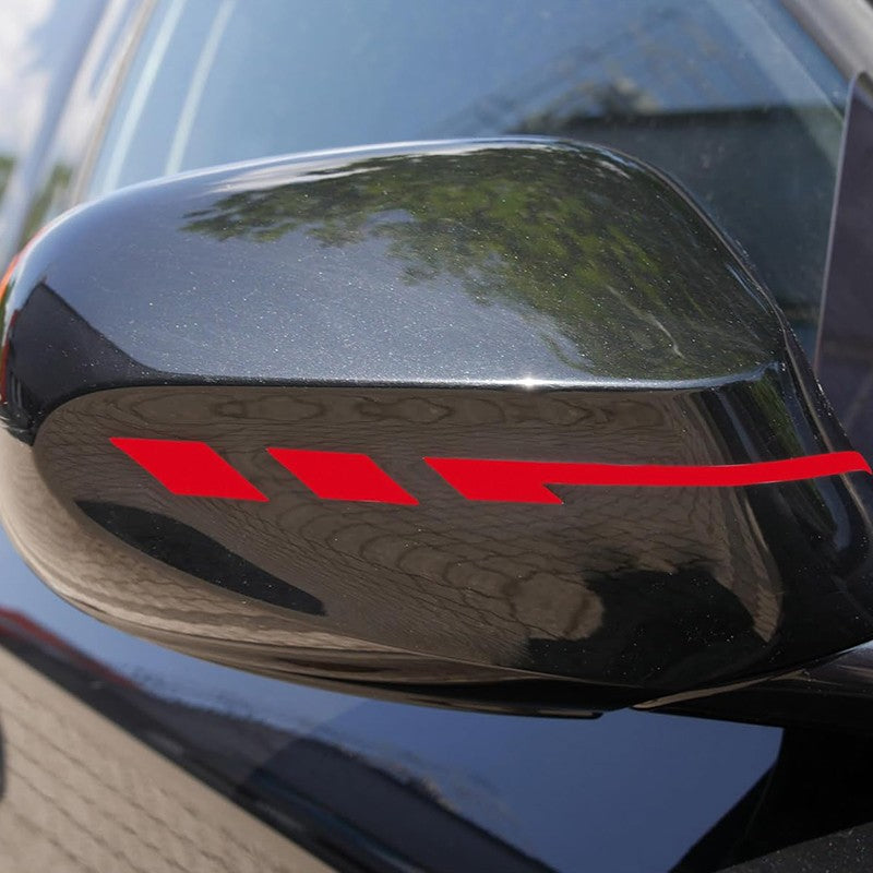 Foliatec Pegatinas Para Espejor Retrovisores Laterales Con Bandas De Pin Rojo - Imagen 3 Foliatec VRM Motorsports