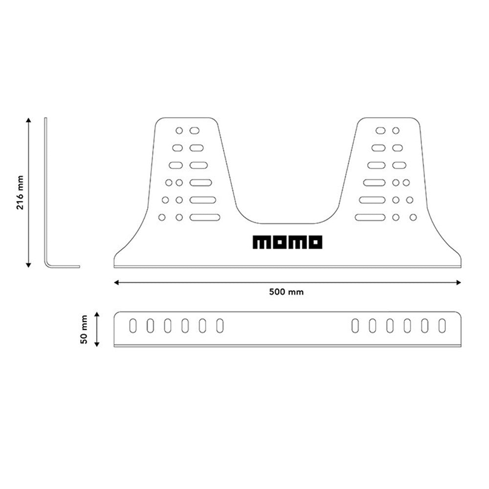 Sparco Bases Laterales Momo 3Mm Seat Brackets - Sparco original VRM Motorsports imagen 2