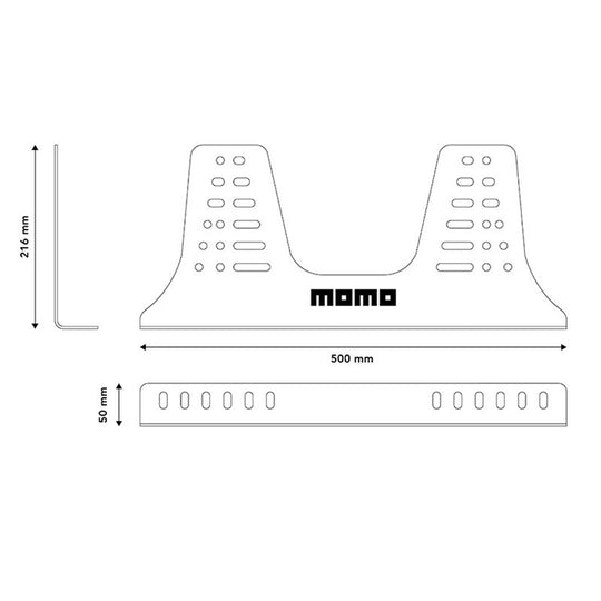 Sparco Bases Laterales Momo 3Mm Seat Brackets - Sparco original VRM Motorsports imagen 2