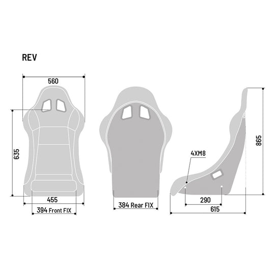 Sparco Asiento Rev QRT - Sparco original VRM Motorsports imagen 5