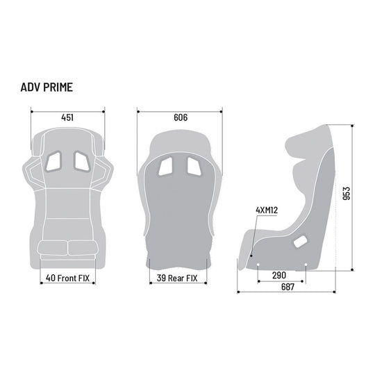 Sparco Asiento ADV Prime 8862-2009 - Sparco original VRM Motorsports imagen 3