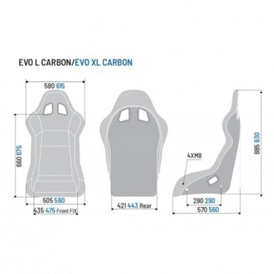Sparco Asiento Evo Xl Carbon Negro - Sparco original VRM Motorsports imagen 5