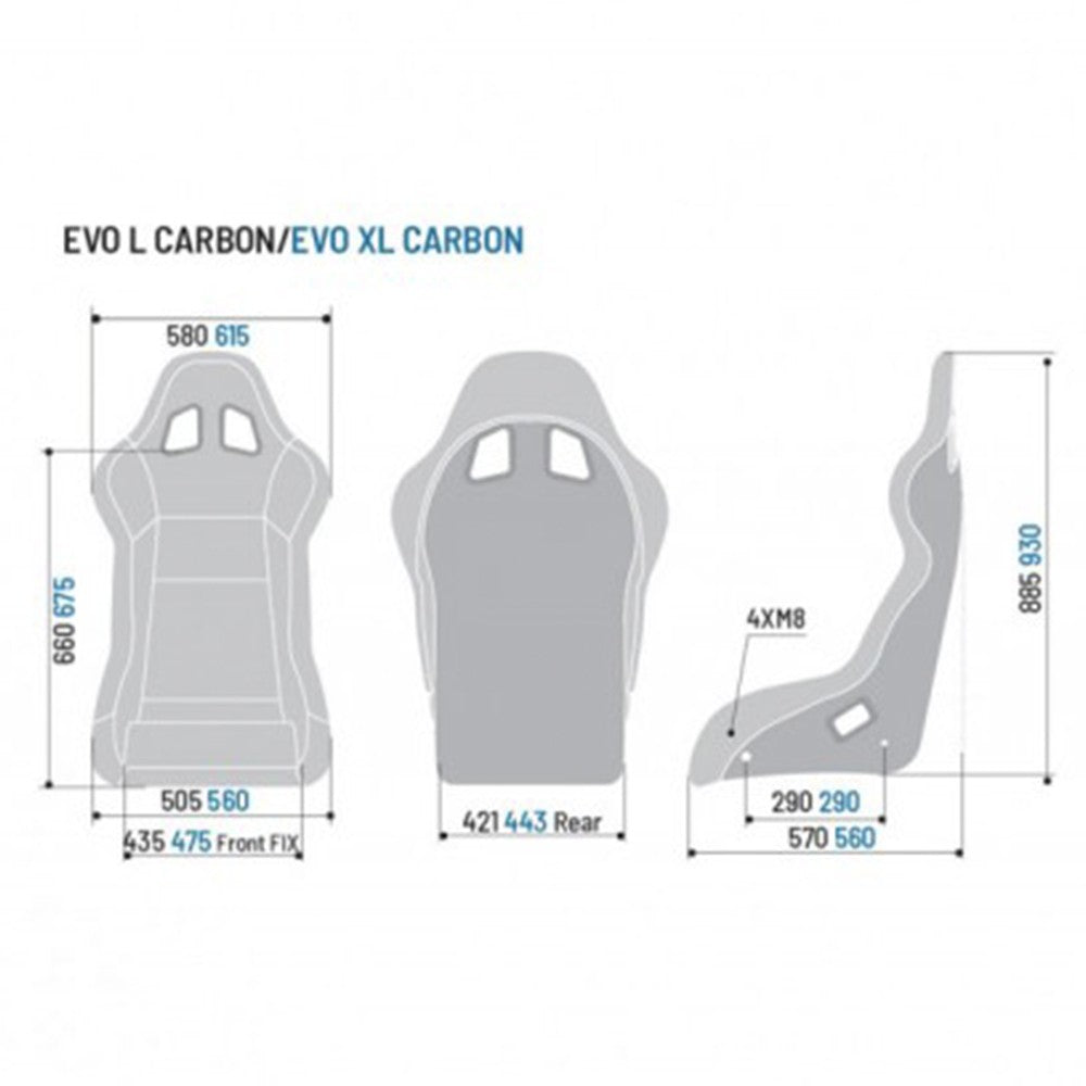 Sparco Asiento Evo L Carbon Negro - Sparco original VRM Motorsports imagen 5