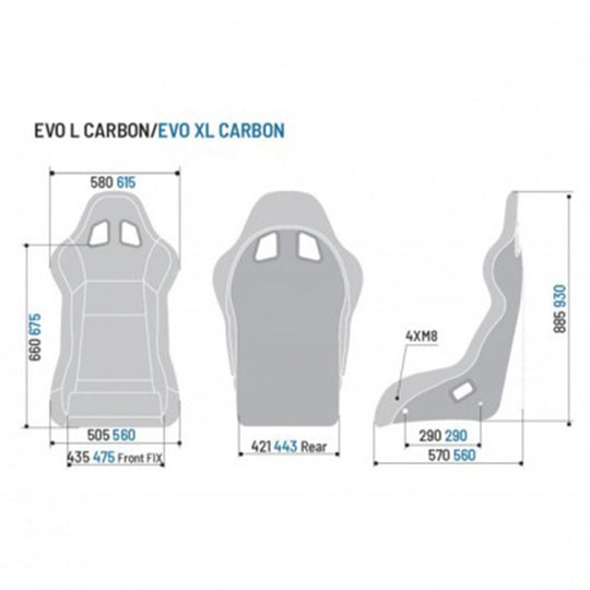 Sparco Asiento Evo L Carbon Negro - Sparco original VRM Motorsports imagen 5