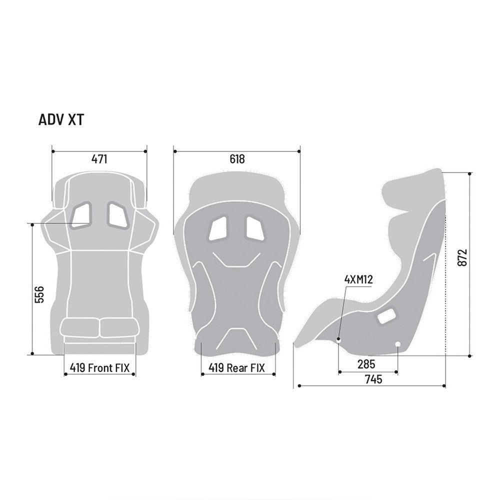 Sparco Asiento ADV XT 8855-2021 - Sparco original VRM Motorsports imagen 2