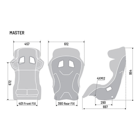 Asiento Sparco Master 8855-2021 - Sparco original VRM Motorsports imagen 2