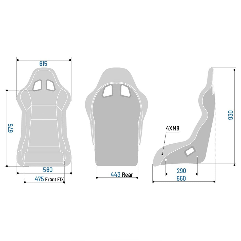 Sparco Asiento Evo Xl QRT X - Sparco original VRM Motorsports imagen 3