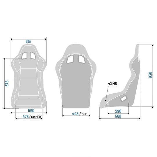 Sparco Asiento Evo Xl QRT X - Sparco original VRM Motorsports imagen 3