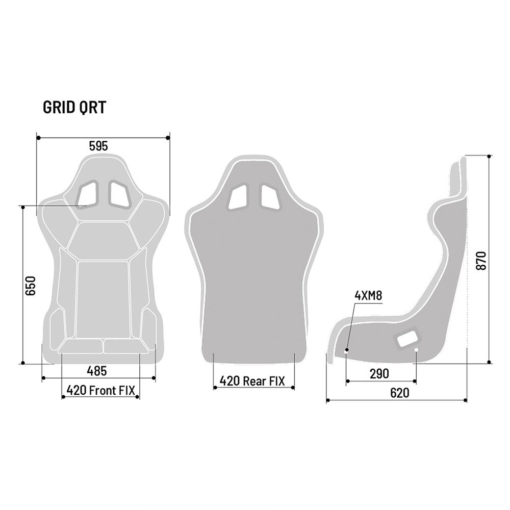 Sparco Asiento Grid Q Sky - Sparco original VRM Motorsports imagen 6