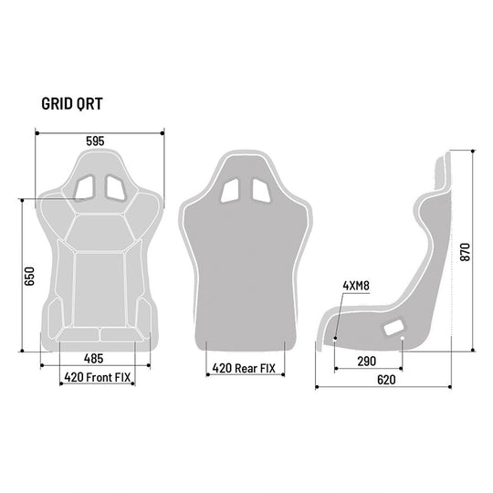 Sparco Asiento Grid Q Sky - Sparco original VRM Motorsports imagen 6