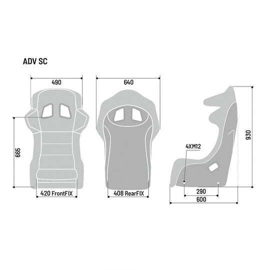 Sparco Asiento ADV-Sc 19 - Sparco original VRM Motorsports imagen 1