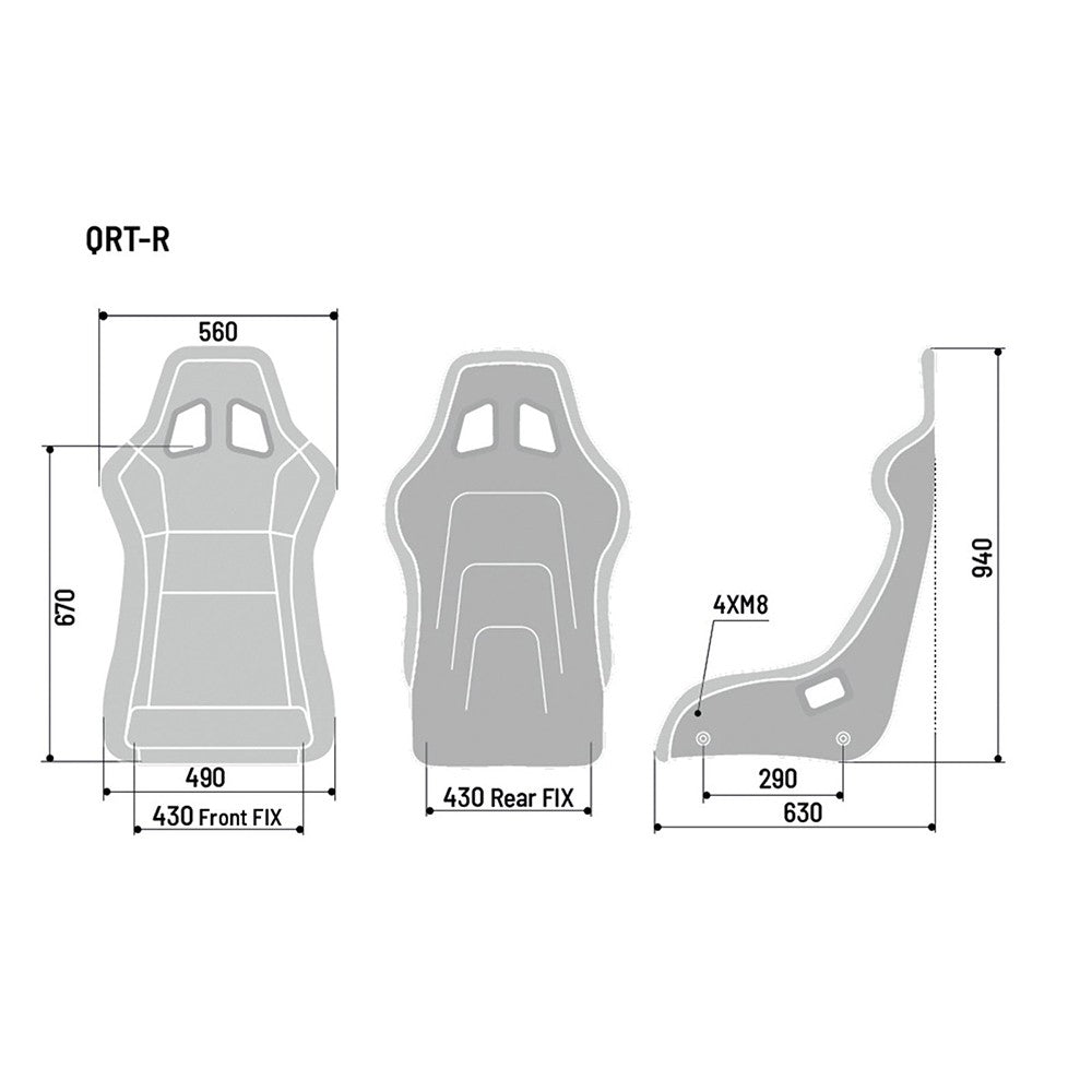 Sparco Asiento Ort-R Negro 2019 - Sparco original VRM Motorsports imagen 5