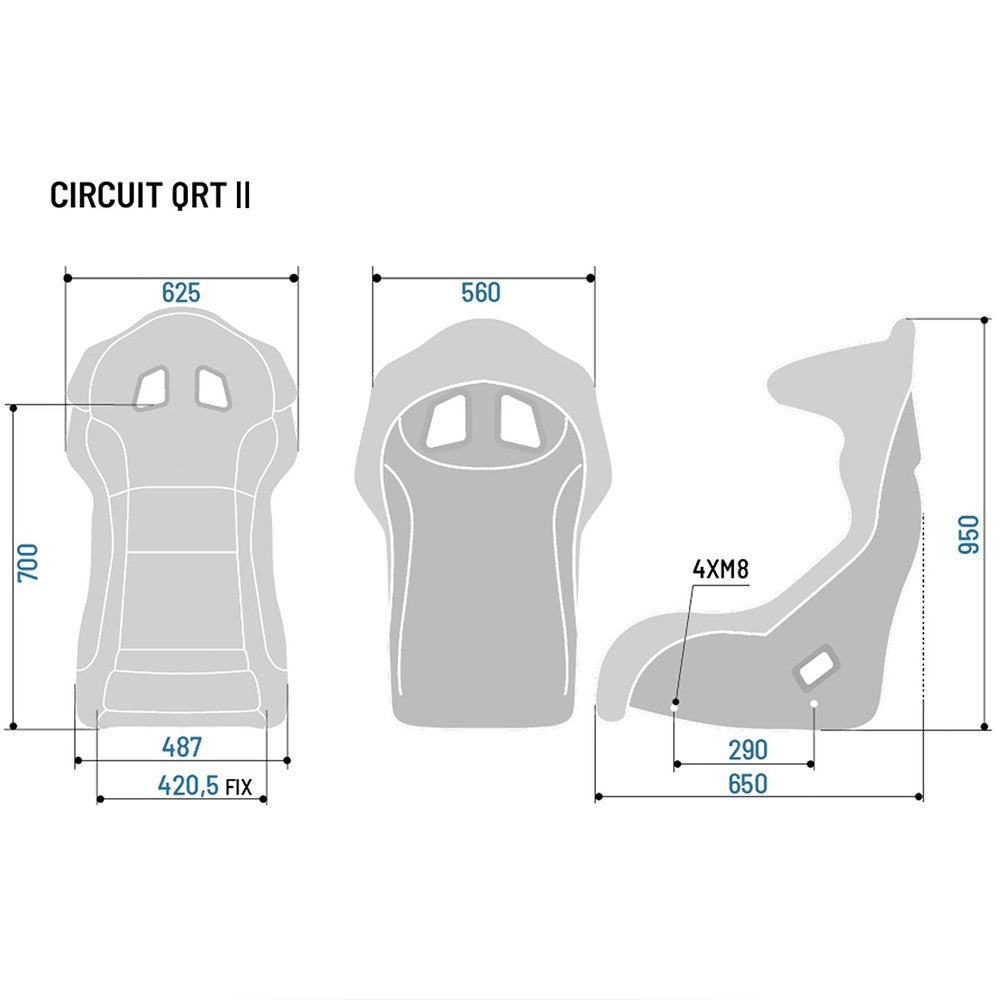 Sparco Asiento Circuit Ii QRT - Sparco original VRM Motorsports imagen 6