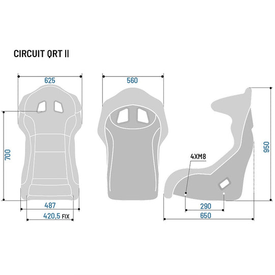 Sparco Asiento Circuit Ii QRT - Sparco original VRM Motorsports imagen 6