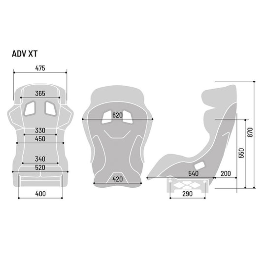 Sparco Asiento ADV XT 8862-2009 - Sparco original VRM Motorsports imagen 4