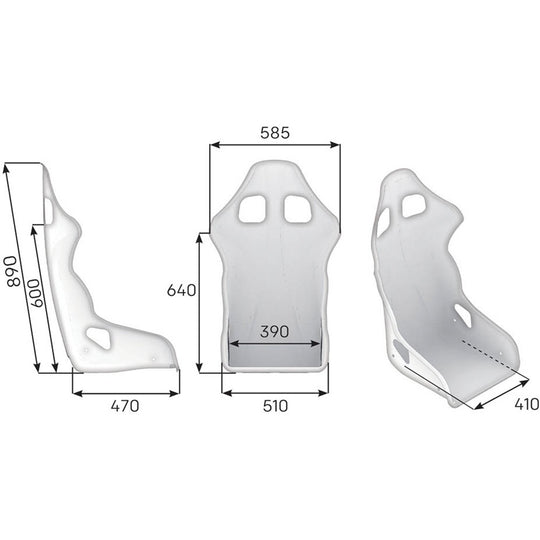 ASIENTO RACING OMP TRS FIA 8855-1999 AZUL - OMP original VRM Motorsports imagen 2