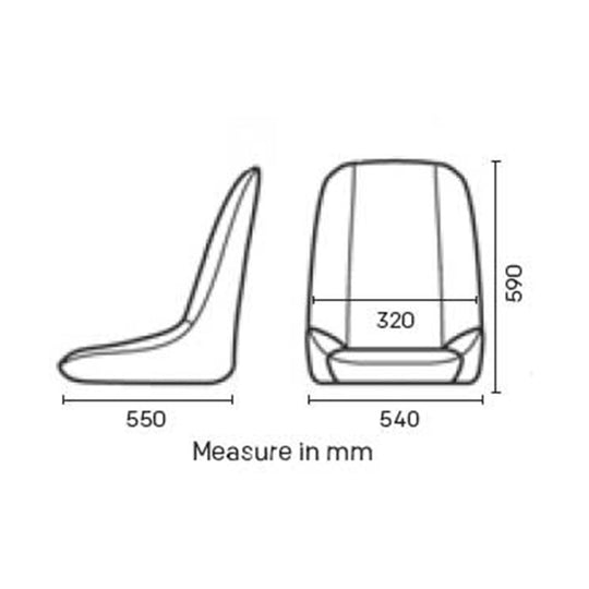 ASIENTO OMP VINTAGE SILVERSTONE NEGRO - OMP original VRM Motorsports imagen 3