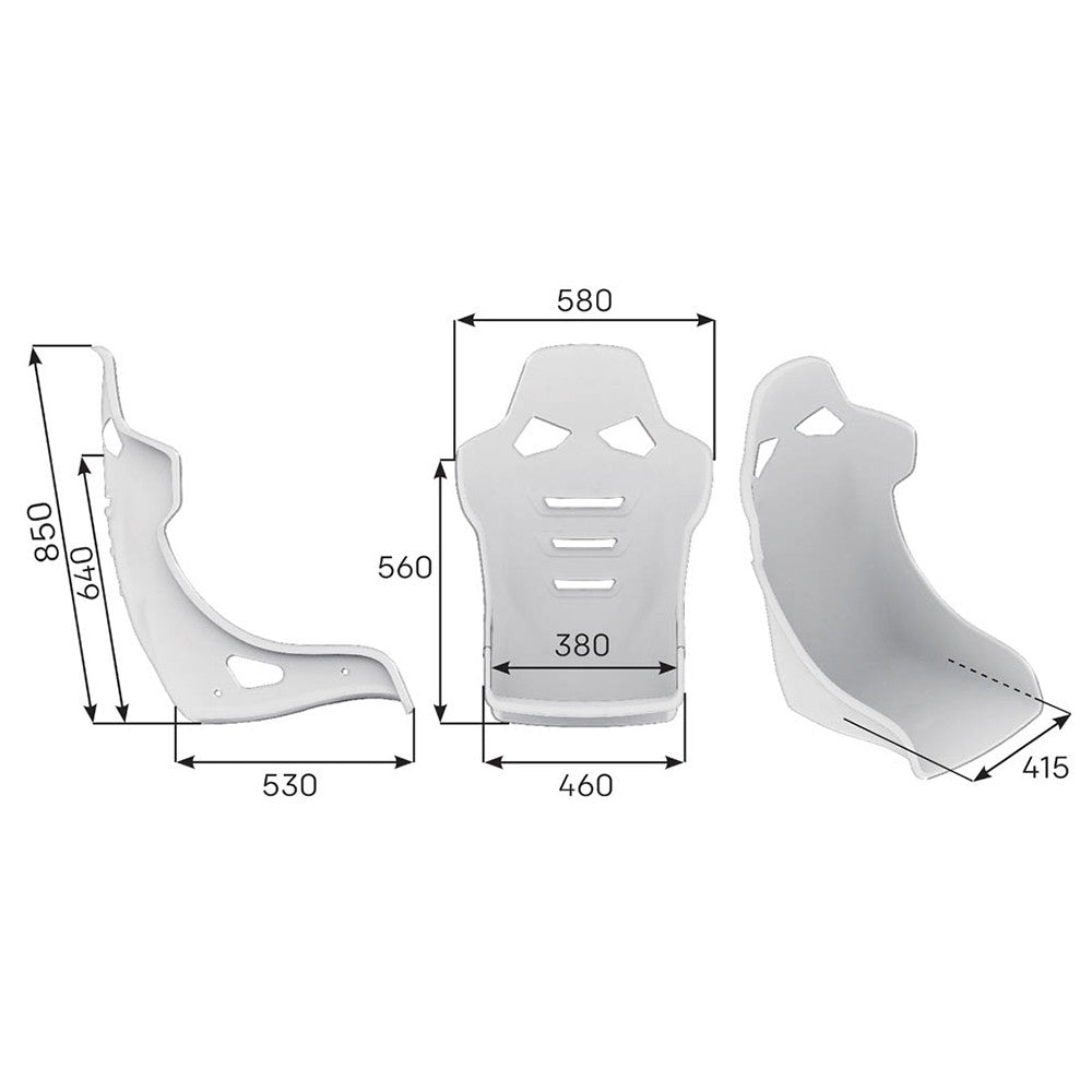 OMP SEAT RT FIA 8855-1999 EN PIEL Y ALCANTARA NEGRO - OMP original VRM Motorsports imagen 3
