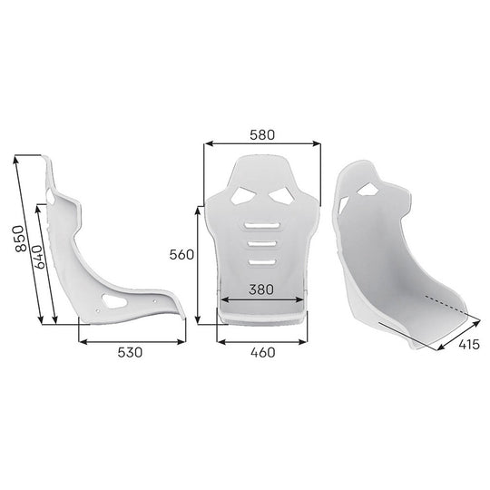 OMP SEAT RT FIA 8855-1999 EN PIEL Y ALCANTARA NEGRO - OMP original VRM Motorsports imagen 3