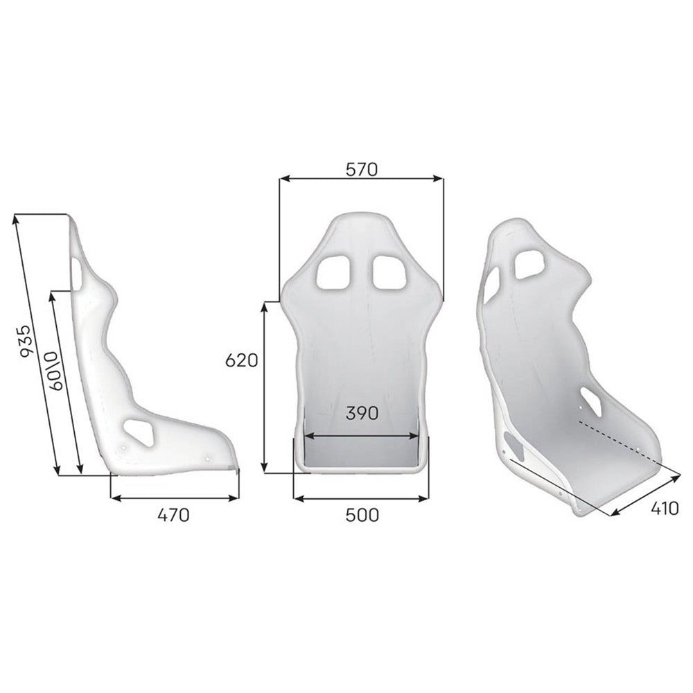 ASIENTO RACING OMP TRS-X FIA 8855-1999 NEGRO - OMP original VRM Motorsports imagen 2