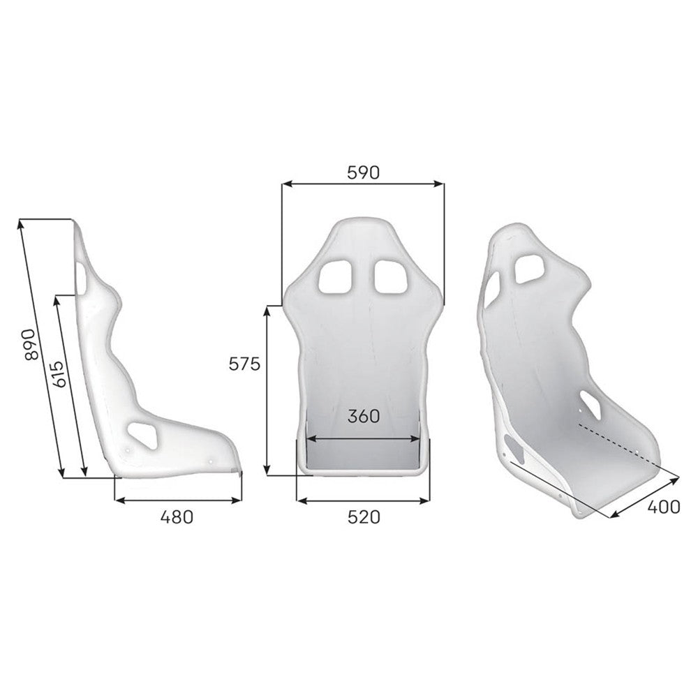 ASIENTO RACING OMP CHAMP-R FIA 8855-1999 NEGRO - OMP original VRM Motorsports imagen 2