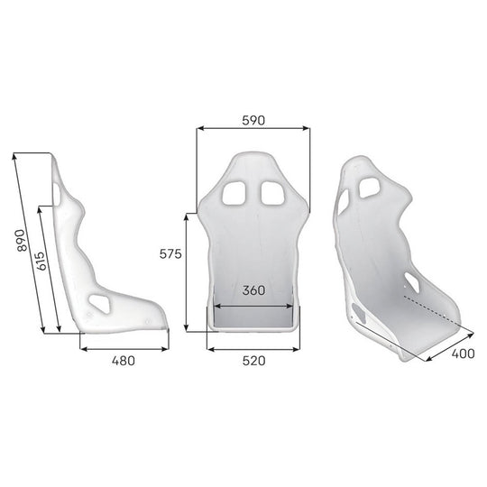 ASIENTO RACING OMP CHAMP-R FIA 8855-1999 NEGRO - OMP original VRM Motorsports imagen 2