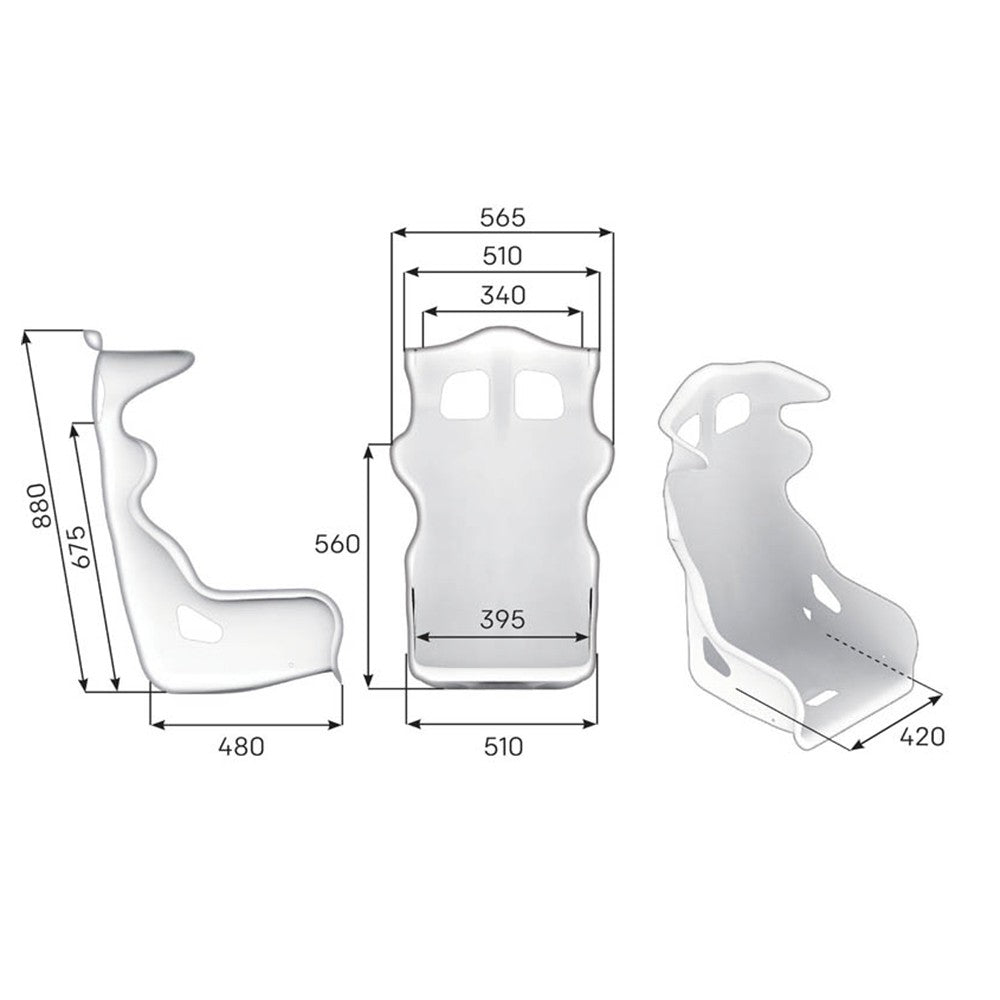 ASIENTO RACING OMP RS-PT2 FIA 8855-1999 NEGRO - OMP original VRM Motorsports imagen 2