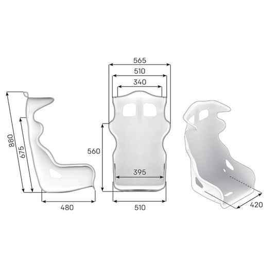 ASIENTO RACING OMP RS-PT2 FIA 8855-1999 NEGRO - OMP original VRM Motorsports imagen 2