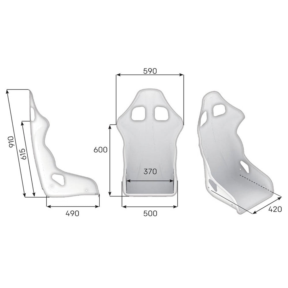 ASIENTO RACING OMP ARS FIA 8855-1999 NEGRO - OMP original VRM Motorsports imagen 2