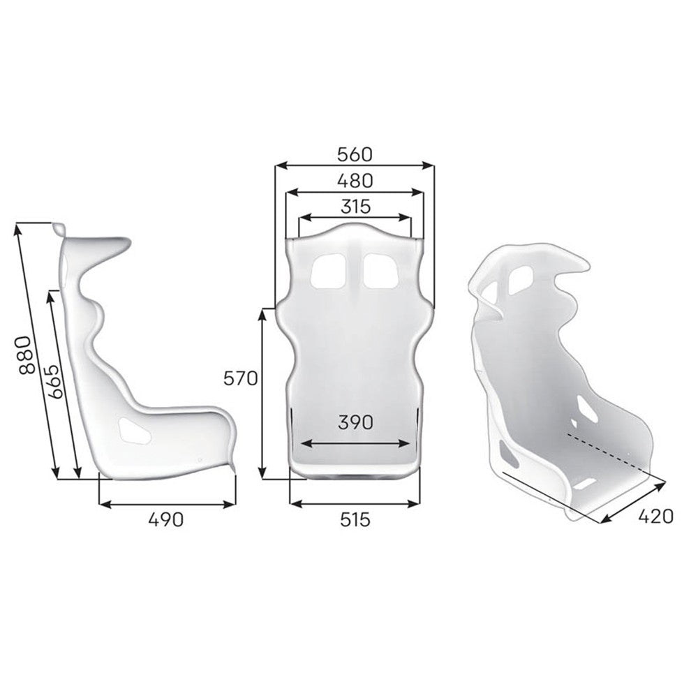 ASIENTO RACING OMP HTE FIA 8855-1999 NEGRO - OMP original VRM Motorsports imagen 2