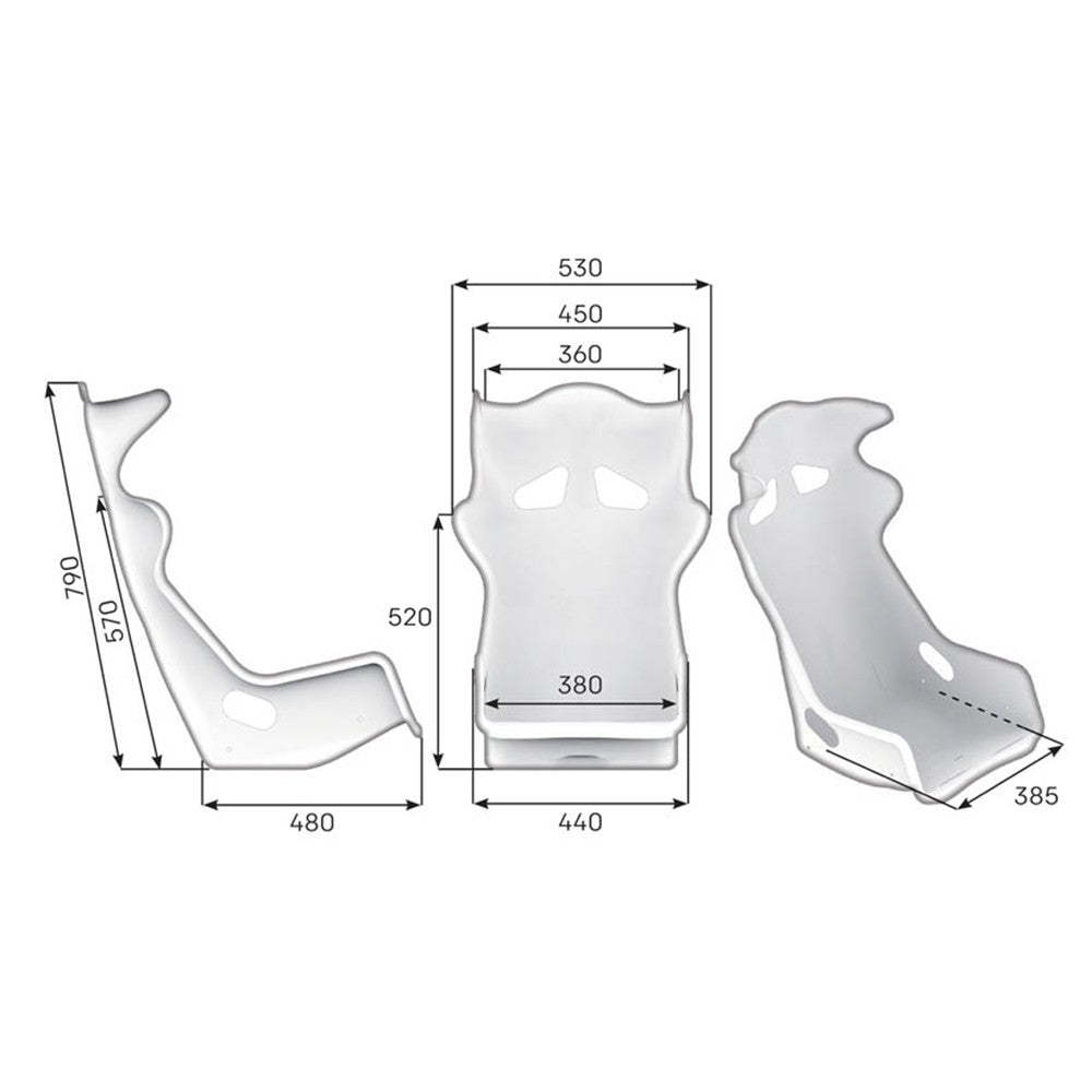 ASIENTO RACING OMP PROTOTIPO FIA 8855-1999 NEGRO - OMP original VRM Motorsports imagen 3
